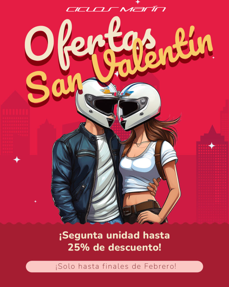 Celebra San Valentín sobre dos ruedas: ¡hasta un 25% de descuento en la segunda unidad!
